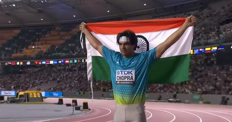 സ്വർണ്ണം എറിഞ്ഞിട്ട് നീരജ്; ലോക അത്ലറ്റിക് ചാമ്പ്യൻഷിപ്പിൽ ഇന്ത്യക്ക് ആദ്യ സ്വർണ്ണം