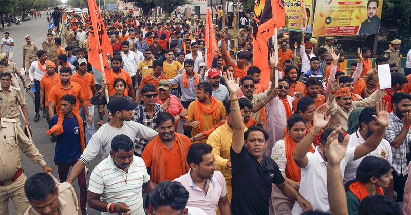 ഹരിയാന അക്രമത്തിൽ പ്രതിഷേധിച്ച് വിഎച്ച് പി യുടെ നേതൃത്വത്തിൽ വൻ റാലികൾ; സംഘർഷ ഭീതിയിൽ ഡൽഹി