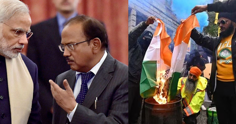 ഖാലിസ്ഥാനികൾ ഇന്ത്യൻ പതാക കത്തിച്ചു. എംബസികൾക്ക് മുന്നറിയിപ്പ്. ഡൽഹിയിൽ രഹസ്യാനേഷണ ഏജൻസികളുടെ അടിയന്തിര യോഗം