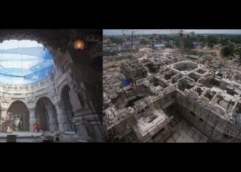 അയോധ്യയിലെ രാമക്ഷേത്രത്തിൻറെ ഏറ്റവും പുതിയ നിർമാണ ചിത്രങ്ങൾ പുറത്തുവിട്ടു