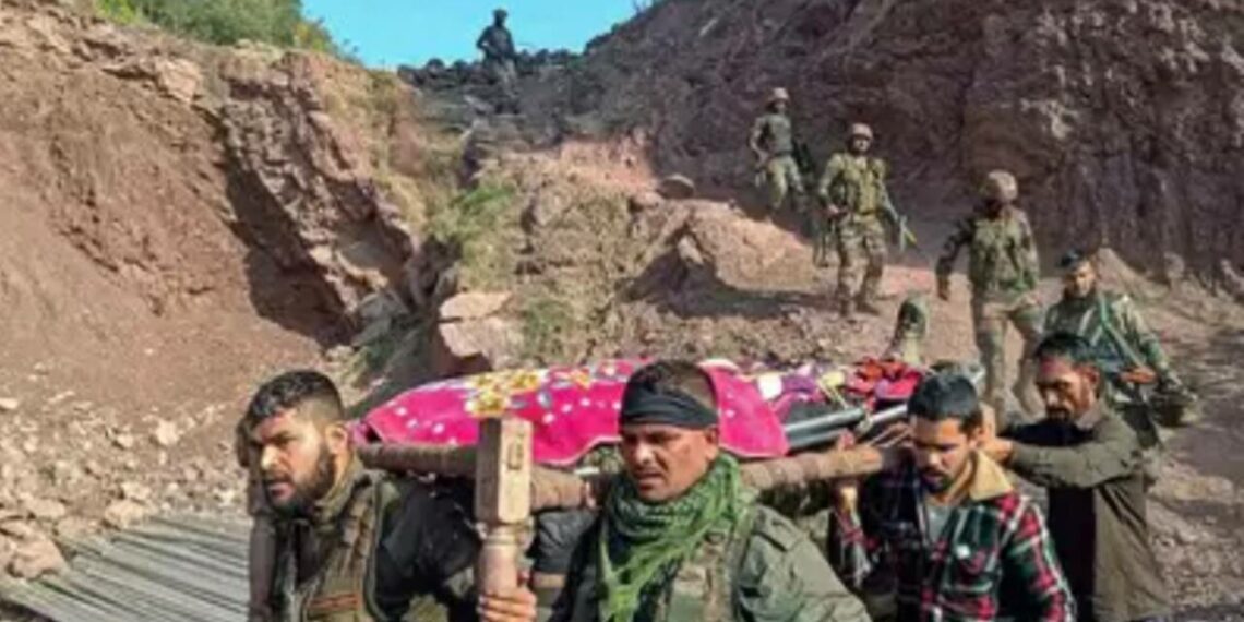 ജമ്മു കശ്മീരിൽ ഭീകരരുമായുള്ള ഏറ്റുമുട്ടലിൽ ഒരു സൈനികൻ കൂടി മരിച്ചു: മരണം അഞ്ചായി