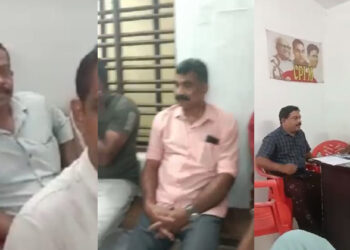 ‘പാർട്ടി പോലീസ്’ ; സിപിഎം ബ്രാഞ്ച് കമ്മിറ്റി ഓഫീസിലെ യോഗത്തിൽ എസ് ഐയും, പോലീസുകാരനും