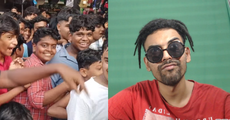 തൊപ്പിയെക്കാണാൻ കുട്ടിക്കൂട്ടം സംഘടിച്ചെത്തി. പ്രതിഷേധവുമായി ഒരു വിഭാഗം; തൊപ്പിയെതടഞ്ഞിട്ട്  പോലീസ്