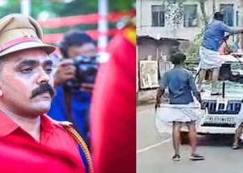 DYFI പ്രവര്ത്തകർ പോലീസ് ജീപ്പ് തകർത്തത് ഹെല്മറ്റില്ലാത്തതിന് പിഴയടപ്പിച്ചതിന്; നിധിൻ പുല്ലൻ ഒളിവിൽ
