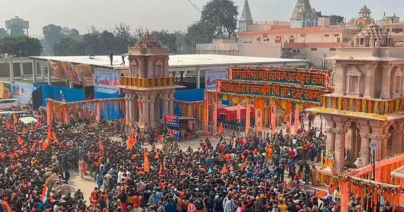 അയോധ്യയിൽ വൻ തിരക്ക്; മുഴുവൻ ഓൺലൈൻ യാത്ര ബുക്കിംഗുകളും റദ്ദാക്കി