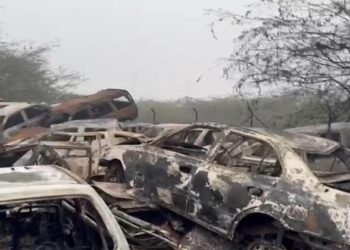 പൊലീസ് യാര്ഡില് സൂക്ഷിച്ച 450 വാഹനങ്ങള് കത്തിനശിച്ചു; അന്വേഷണം ആരംഭിച്ച് പൊലീസ്