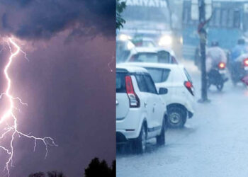 ഇടിമിന്നലോടു കൂടിയ കനത്ത മഴയ്ക്ക് സാധ്യത; അതി ശക്തമായ കാറ്റും