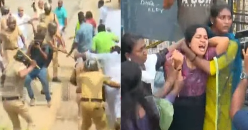 ആലപ്പുഴയില് യൂത്ത് കോൺഗ്രസ് മാർച്ചിൽ സംഘർഷം; പൊലീസിനു നേരെ കല്ലും വടിയും എറിഞ്ഞ് പ്രവർത്തകർ