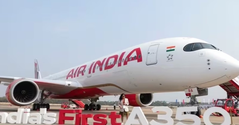 രാജ്യത്തെ ആദ്യ എയർബസ് എ350-900 വിമാനം എയർ ഇന്ത്യ പുറത്തിറക്കി