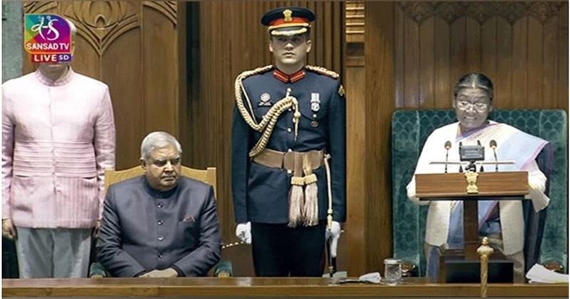 “ഇത് നവഭാരതത്തിന്റെ ഉദയം, രാജ്യം വികസനത്തിന്റെ പാതയിൽ”: രാഷ്‌ട്രപതി