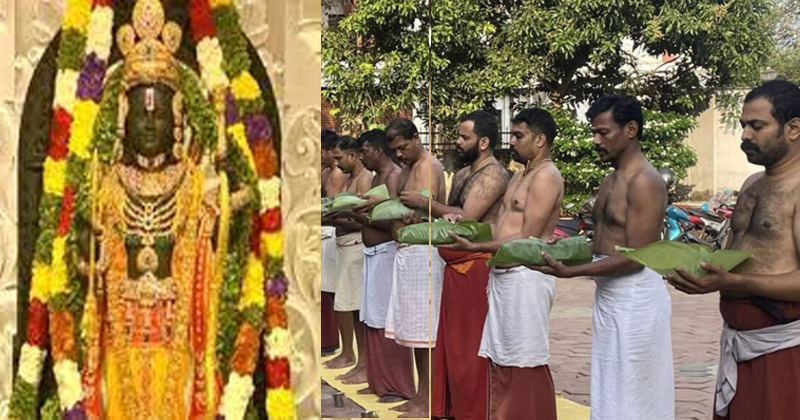 രാമക്ഷേത്രം ഉയർന്നു; ലക്ഷ്യം പൂവണിയുമ്പോൾ നിളയുടെ തീരത്ത് കർസേവകർക്ക് ബലിതർപ്പണം