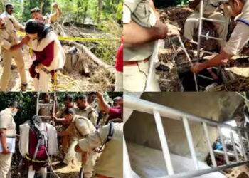 കാര്യവട്ടം ക്യാമ്പസിനുള്ളില്‍ കണ്ടെത്തിയ മനുഷ്യ അസ്ഥികൂടം പുറത്തെടുത്തു; അന്വേഷണം ശക്തമാക്കി പോലീസ്