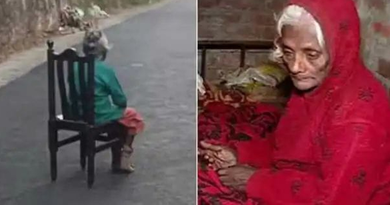 ഡൽഹിയിൽ പിണറായിയുടെ സമരം; കേരളത്തിൽ പെൻഷനു വേണ്ടി നടുറോഡിൽ കുത്തിയിരിപ്പു സമരവുമായി വയോധിക