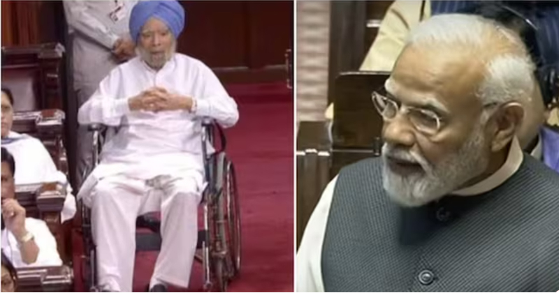  ‘വീൽചെയറിലിരുന്ന് മൻമോഹൻ സിംഗ് ജോലി ചെയ്തു’:  പ്രശംസിച്ച് മോദി