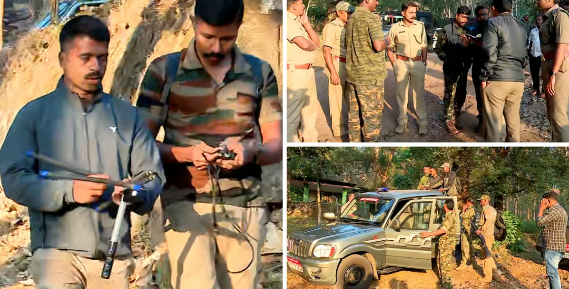 ആനയെ പിടിക്കാൻ ഇറങ്ങിയ ദൗത്യസംഘം പുലിയുടെ മുന്നിൽ പെട്ടു; തലനാരിഴയ്ക്ക് രക്ഷപ്പെട്ടത് രണ്ട് തവണ