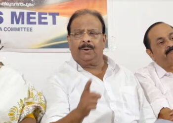 അശ്ലീല പദപ്രയോഗം; വീണ്ടും മൈക്കിന് മുന്നിൽ പെട്ട് സുധാകരൻ