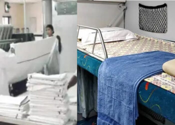 കണ്ണൂരിൽ പുതപ്പും തലയണ ഉറയും മോഷ്ടിച്ച യാത്രക്കാരനെ കൈയോടെ പിടികൂടി ജീവനക്കാർ