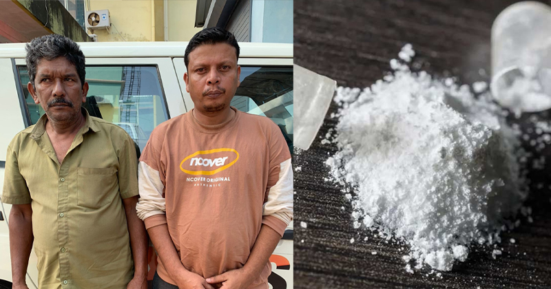 പിക്കപ്പിന്റെ രഹസ്യ അറയില്‍ 107 കിലോ കഞ്ചാവ്; കൊലക്കേസ് പ്രതിയടക്കം 2 പേര്‍ അറസ്റ്റില്‍