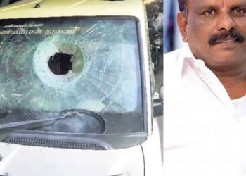 ചെങ്കൽപേട്ടിൽ വാഹനനത്തിന് ബോംബെറിഞ്ഞ ശേഷം ഡിഎംകെ നേതാവിനെ വെട്ടിക്കൊലപ്പെടുത്തി