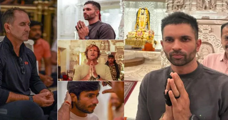 ഐപിഎലിന് മുന്നോടിയായി അയോധ്യ ക്ഷേത്ര ദർശനം നടത്തി ലഖ്‌നൗ സൂപ്പർ ജെയിൻ്റ്സ് താരങ്ങൾ