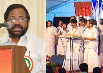 ‘ദേശീയഗാനത്തെ അവഹേളിച്ചു’, പാലോട് രവിക്കെതിരെ പൊലീസില്‍ പരാതി നൽകി ബിജെപി