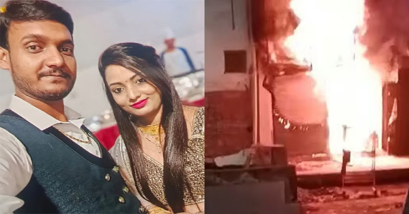 മകൾ ജീവനൊടുക്കി, ഭർത്താവിന്റെ വീടിന് തീയിട്ട് കുടുംബം; ഭർതൃപിതാവും മാതാവും വെന്തുമരിച്ചു