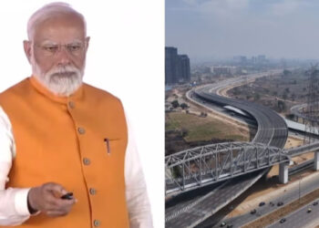 ഇന്ത്യയിലെ ആദ്യത്തെ എലിവേറ്റഡ് ഹൈവേ; ദ്വാരക എക്‌സ്‌പ്രസ് വേ ഉദ്ഘാടനം ചെയ്ത് മോദി