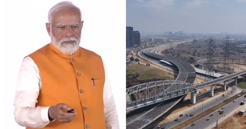 ഇന്ത്യയിലെ ആദ്യത്തെ എലിവേറ്റഡ് ഹൈവേ; ദ്വാരക എക്സ്പ്രസ് വേ ഉദ്ഘാടനം ചെയ്ത് മോദി