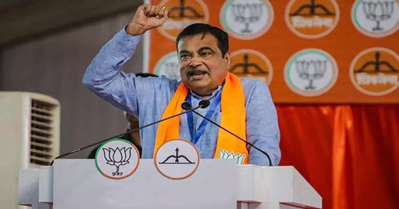 ശിവസേന സ്ഥാനാർഥിയുടെ തിരഞ്ഞെടുപ്പ് റാലിക്കിടെ നിതിൻ ഗഡ്കരി കുഴ‍ഞ്ഞുവീണു