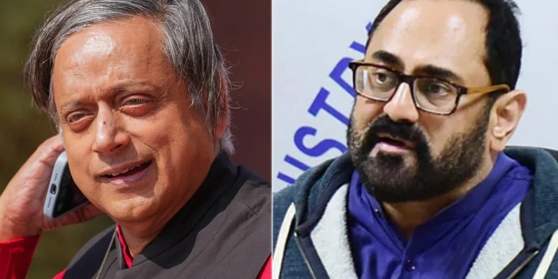 ശശി തരൂരിനെതിരെ തെരഞ്ഞെടുപ്പ് കമ്മിഷനെ സമീപിക്കുമെന്ന് രാജീവ് ചന്ദ്രശേഖർ