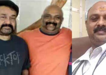 കൊല്ലപ്പെട്ട ടി.ടി.ഇയും നടനുമായ വിനോദിന് ആദരാഞ്ജലികൾ അ‍ർപ്പിച്ച് മോഹൻലാൽ