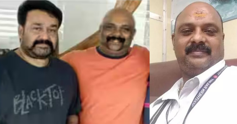 കൊല്ലപ്പെട്ട ടി.ടി.ഇയും നടനുമായ വിനോദിന് ആദരാഞ്ജലികൾ അ‍ർപ്പിച്ച് മോഹൻലാൽ