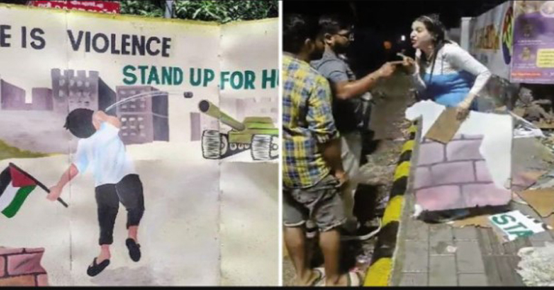 ഫോർട്ട് കൊച്ചിയിൽ പലസ്തീൻ ഐക്യദാർഢ്യ പോസ്റ്ററുകൾ നശിപ്പിച്ച വിദേശ വനിതയ്ക്ക് ജാമ്യം