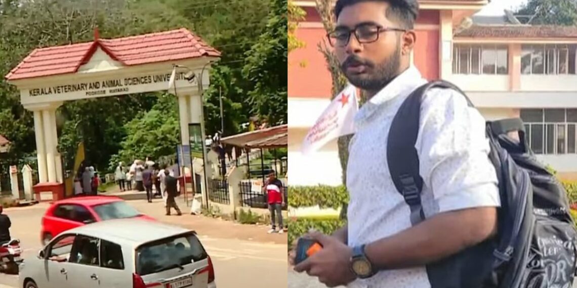 സിദ്ധാര്‍ത്ഥനെ ഹോസ്റ്റലില്‍ അതിക്രൂരമർദ്ദിച്ചത് അസിസ്റ്റന്റ് വാര്‍ഡന്‍ അറിഞ്ഞിരുന്നതായി വിദ്യാർത്ഥി