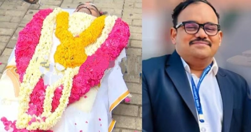 നമ്പി രാജേഷിന്റെ മൃതദേഹം നാട്ടിലെത്തിച്ചു; എയര്‍ ഇന്ത്യ ഓഫീസിന് മുന്നില്‍ പ്രതിഷേധവുമായി ബന്ധുക്കള്‍