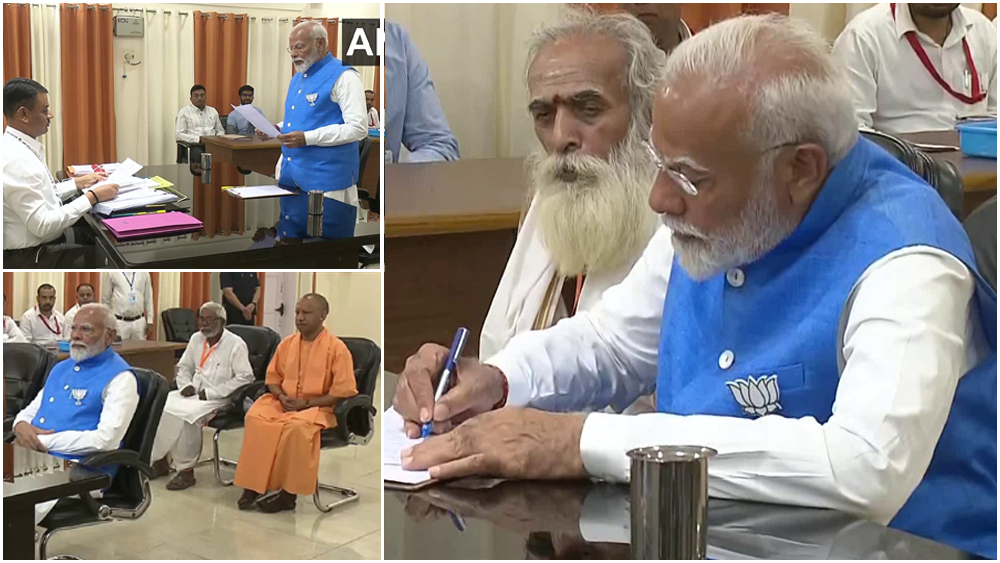 വാരണാസിയിൽ നാമനിർദേശ പത്രിക സമർപ്പിച്ച് പ്രധാനമന്ത്രി