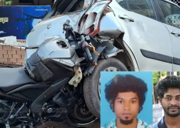 തളിപ്പറമ്പില് നിര്ത്തിയിട്ട കാറിന് പിറകില് ബൈക്കിടിച്ച് അപകടം;രണ്ട് യുവാക്കള് മരിച്ചു