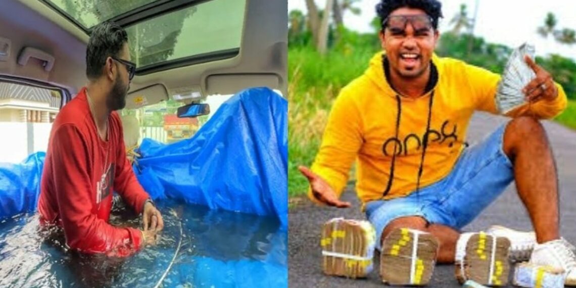 കാറിനുള്ളില് ആവേശം സിനിമാ മോഡല് സ്വിമ്മിങ് പൂള് ഒരുക്കി യാത്ര; യൂട്യൂബര്ക്കെതിരെ നടപടി