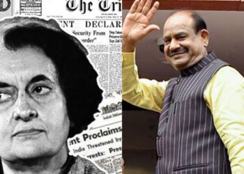 അടിയന്തിരാവസ്ഥയെ ഓർമ്മിപ്പിച്ചും, ഇന്ദിരാ ഗാന്ധിയെ വിമർശിച്ചും പ്രമേയം; ലോക്സഭയിൽ  പ്രതിഷേധവുമായി കോൺഗ്രസ്സ്