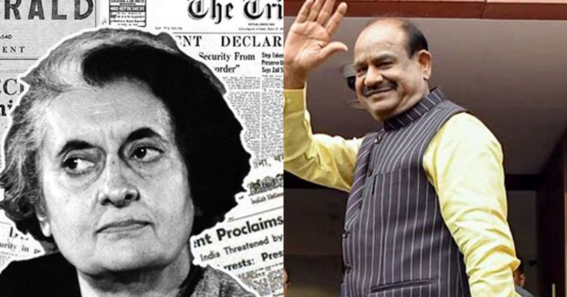 അടിയന്തിരാവസ്ഥയെ ഓർമ്മിപ്പിച്ചും, ഇന്ദിരാ ഗാന്ധിയെ വിമർശിച്ചും പ്രമേയം; ലോക്സഭയിൽ  പ്രതിഷേധവുമായി കോൺഗ്രസ്സ്