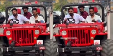 ‘മാസ്സ് ബിജിഎമ്മും സിനിമാ ഡയലോ​ഗും’; നമ്പർ പ്ലേറ്റില്ലാത്ത രൂപമാറ്റം വരുത്തിയ ജീപ്പിൽ സീറ്റ് ബെൽറ്റിടാതെ ആകാശ് തില്ലങ്കേരിയുടെ യാത്ര