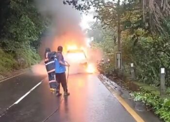 താമരശ്ശേരി ചുരത്തില് ഓടുന്ന കാറിന് തീപിടിച്ചു; ഇറങ്ങി ഓടി യാത്രക്കാർ