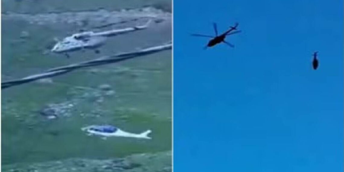 ഇന്ത്യൻ വ്യോമസേനയുടെ ഹെലികോപ്റ്റർ തകർന്നു വീണു; ആർക്കും പരിക്കുകളില്ല