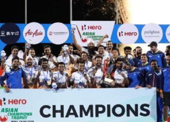 അഞ്ചാം ഏഷ്യൻ ചാമ്പ്യൻസ് ട്രോഫി ഹോക്കി; ചൈനയെ തോൽപ്പിച്ച് കിരീടം ചൂടി ഇന്ത്യ