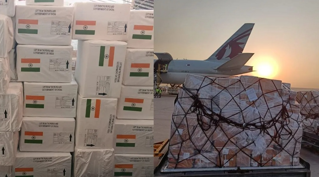 ലെബനന് ഇന്ത്യയുടെ സഹായഹസ്തം; 11 ടൺ മെഡിക്കൽ സഹായം കയറ്റി അയച്ചു