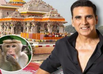 അയോധ്യ ക്ഷേത്ര പരിസരത്തെ കുരങ്ങുകൾക്ക് ഭക്ഷണം നൽകാൻ ഒരു കോടി സംഭാവന നൽകി അക്ഷയ് കുമാർ