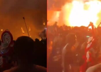 വെടിപ്പുരയ്ക്ക് തീപിടിച്ച് അപകടം; 154 പേർക്ക് പരിക്ക്