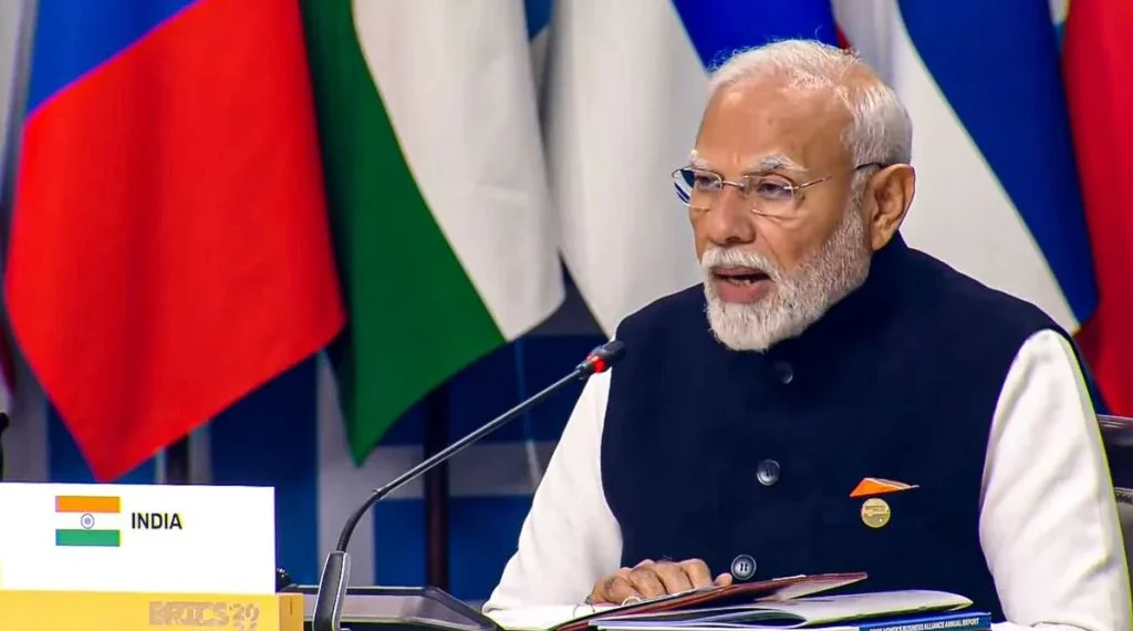 ‘യുദ്ധത്തെയല്ല, സംഭാഷണങ്ങളെയും നയതന്ത്രത്തെയുമാണ് ഇന്ത്യ പിന്തുണയ്ക്കുന്നത്’ – ബ്രിക്സ് ഉച്ചകോടിയിൽ പ്രധാനമന്ത്രി