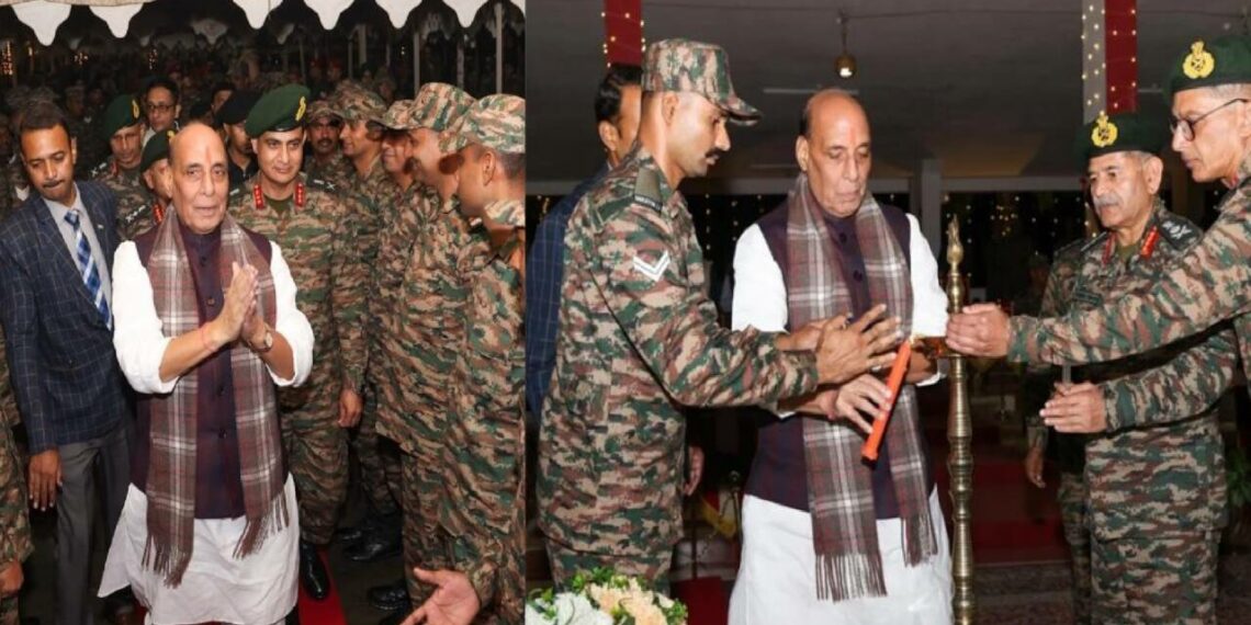 ‘പ്രചോദനത്തിന്റെ യഥാർത്ഥ ഉറവിടങ്ങൾ’; സൈനികർക്കൊപ്പം ദീപാവലി ആഘോഷിച്ച് പ്രതിരോധ മന്ത്രി രാജ് നാഥ് സിംഗ്