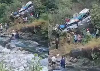 ബസ് കൊക്കയിലേക്ക് മറിഞ്ഞ് 36 പേർ മരിച്ചു